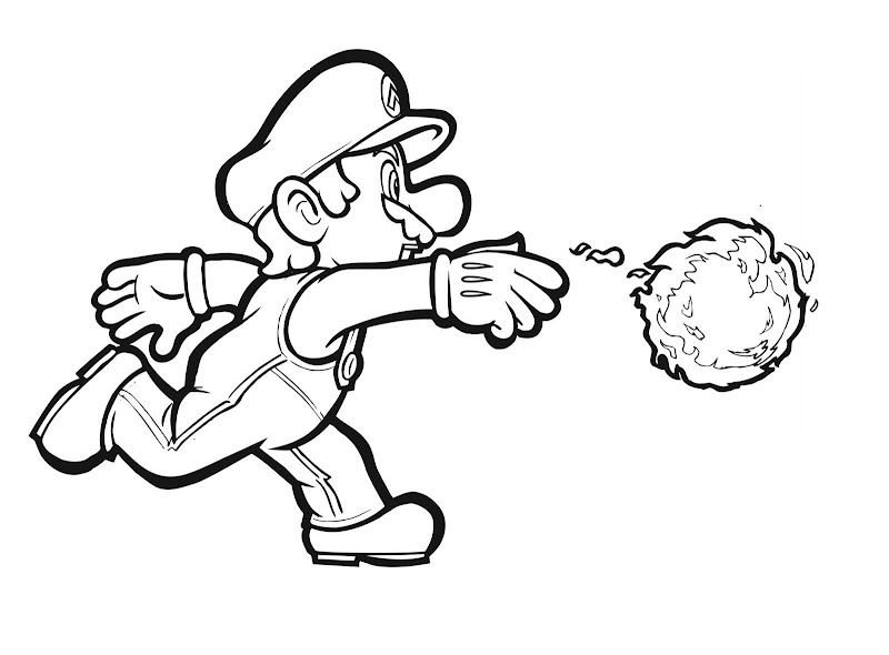 Super Mario Coloring Pages title=