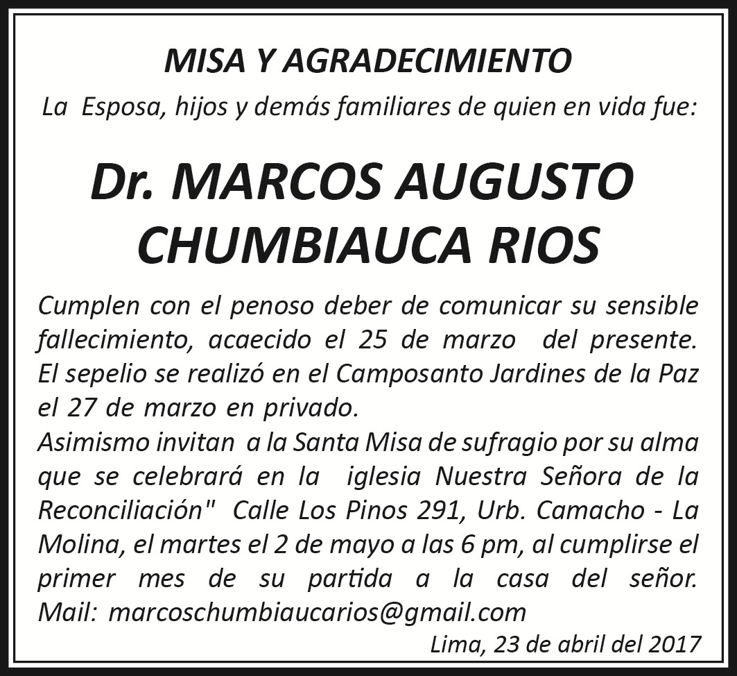 Résultats de recherche d'images pour « Magistrado Chinchano Dr. Marcos Chumbiauca Rios »