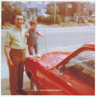 Maurice Belair and his son Raymond in 1969