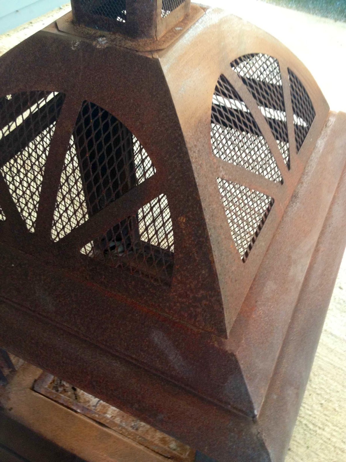 LMA designs Rusted Fire Pit to Decorative Candle Holder