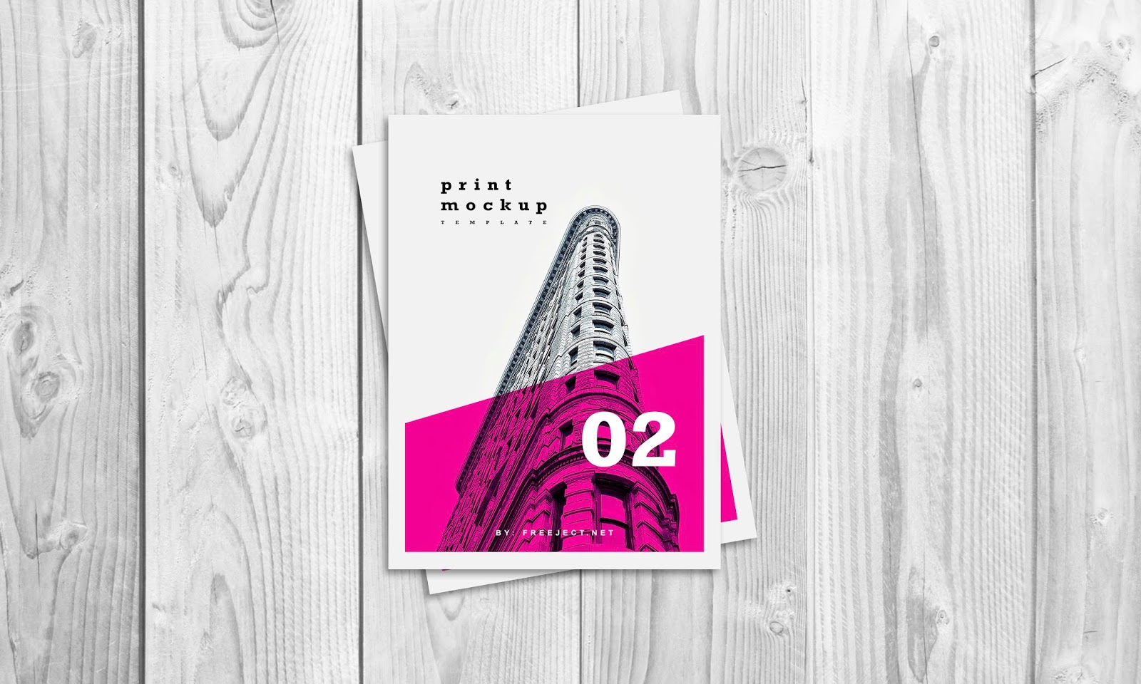 Free Download Table Print Mockup Template PSD File