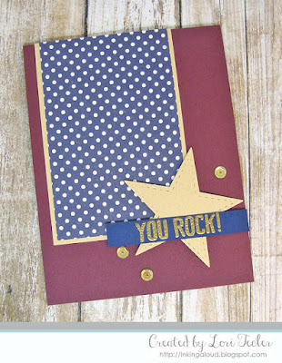 You Rock card-designed by Lori Tecler/Inking Aloud-stamps and dies from Lil' Inker Designs You Rock card-designed by Lori Tecler/Inking Aloud-stamps and dies from Lil' Inker Designs