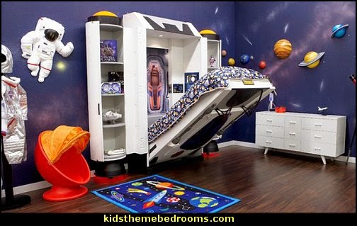 Spaceship Kids Wall Bed