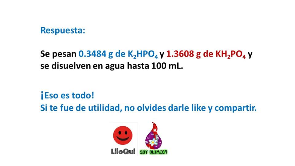 PREPARACIÓN DE UNA SOLUCIÓN TAMPÓN