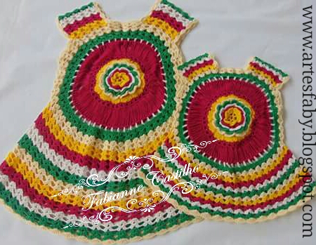 vestido de croche tal mae tal filha
