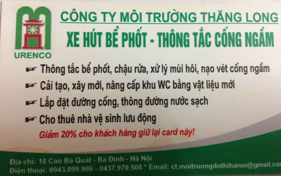 Thông tắc bồn cầu giá rẻ,thông tắc cống hút bê phốt uy tín cao giá rẻ