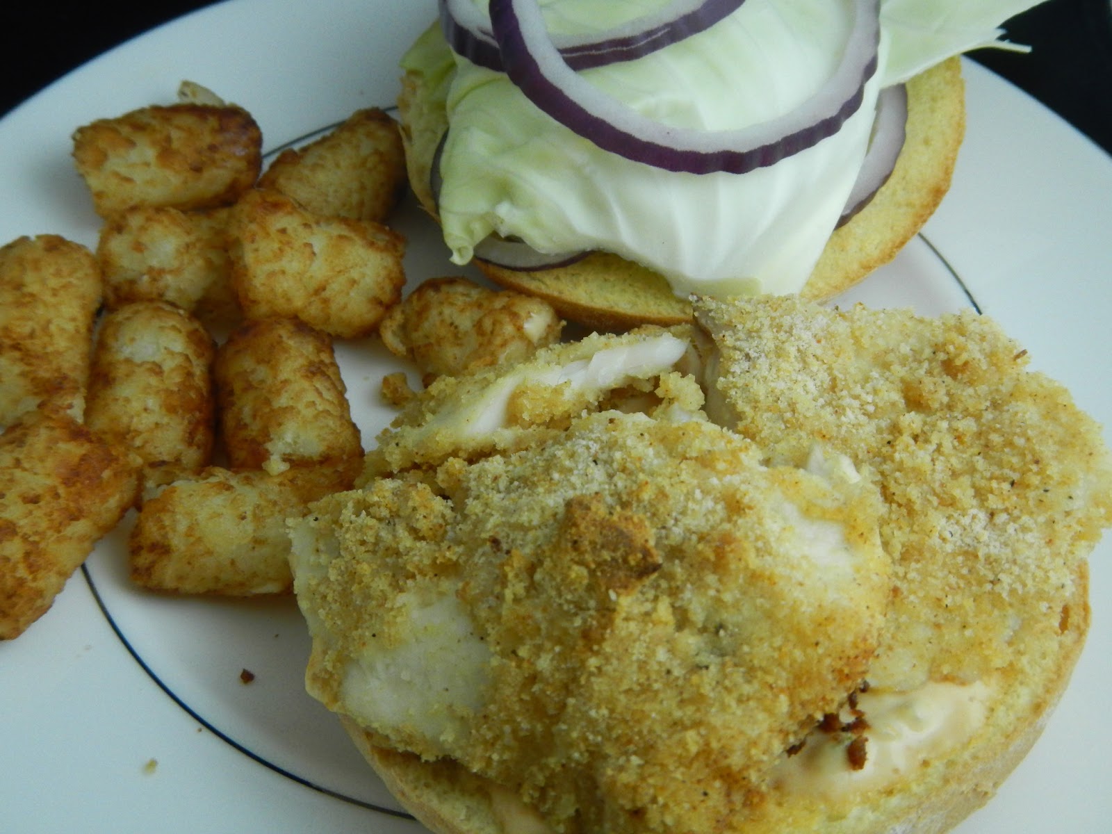 Liz's Livelihood Crispy Tilapia Sandwich