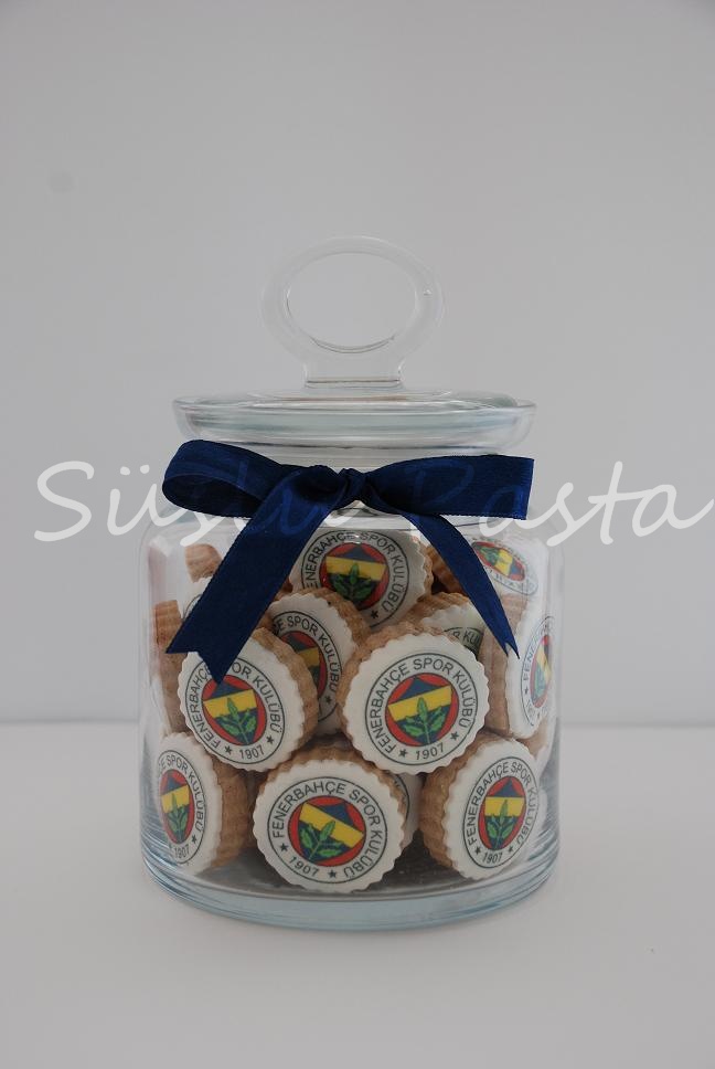Süslü Pasta Kavanozda Kurabiyeler Fenerbahçe