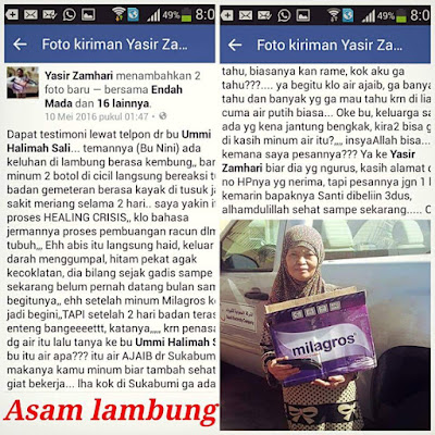 Testimoni Milagros Asam Lambung Milagros Arjawinangun Cirebon