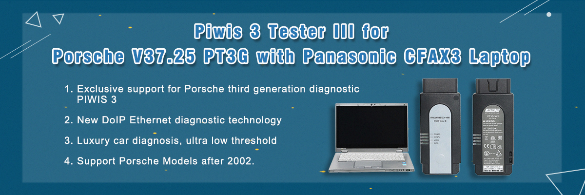 Piwis 3 Tester III Diagnostic Tool for Porsche V37.25 PT3G with 240G SSD and Panasonic CFAX3 Laptop