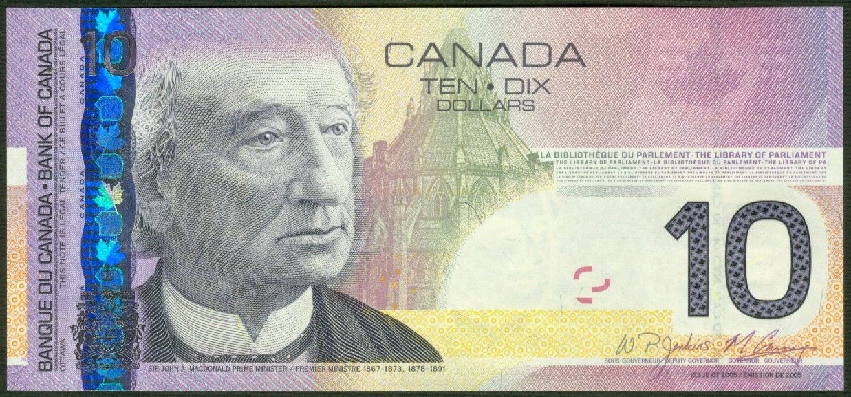 Canada 10 Dollar Bill 2005World Banknotes & Coins Pictures Old Money, Foreign Currency Notes