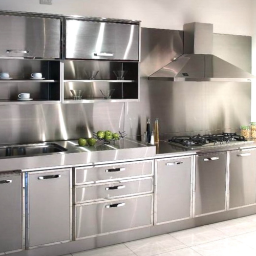 kitchen set stainless