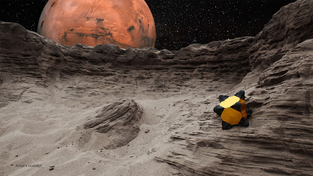 Prototipo de robo hedgehog para explorar asteroides e cometas