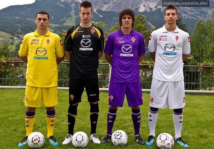 Fiorentina's 2011-12 kits