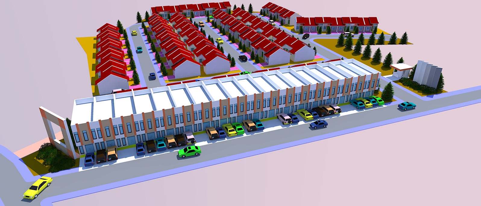 Kombinasi Ruko - Jasa Site Plan