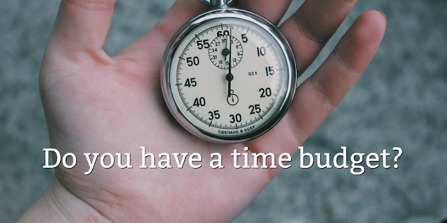 This 1-minute devotion encourages you to make sure your "time budget" includes time to grow in the Lord. #BibleLoveNotes #Bible
