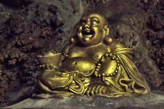 close-up, statue, Buddha, sitting, cavern