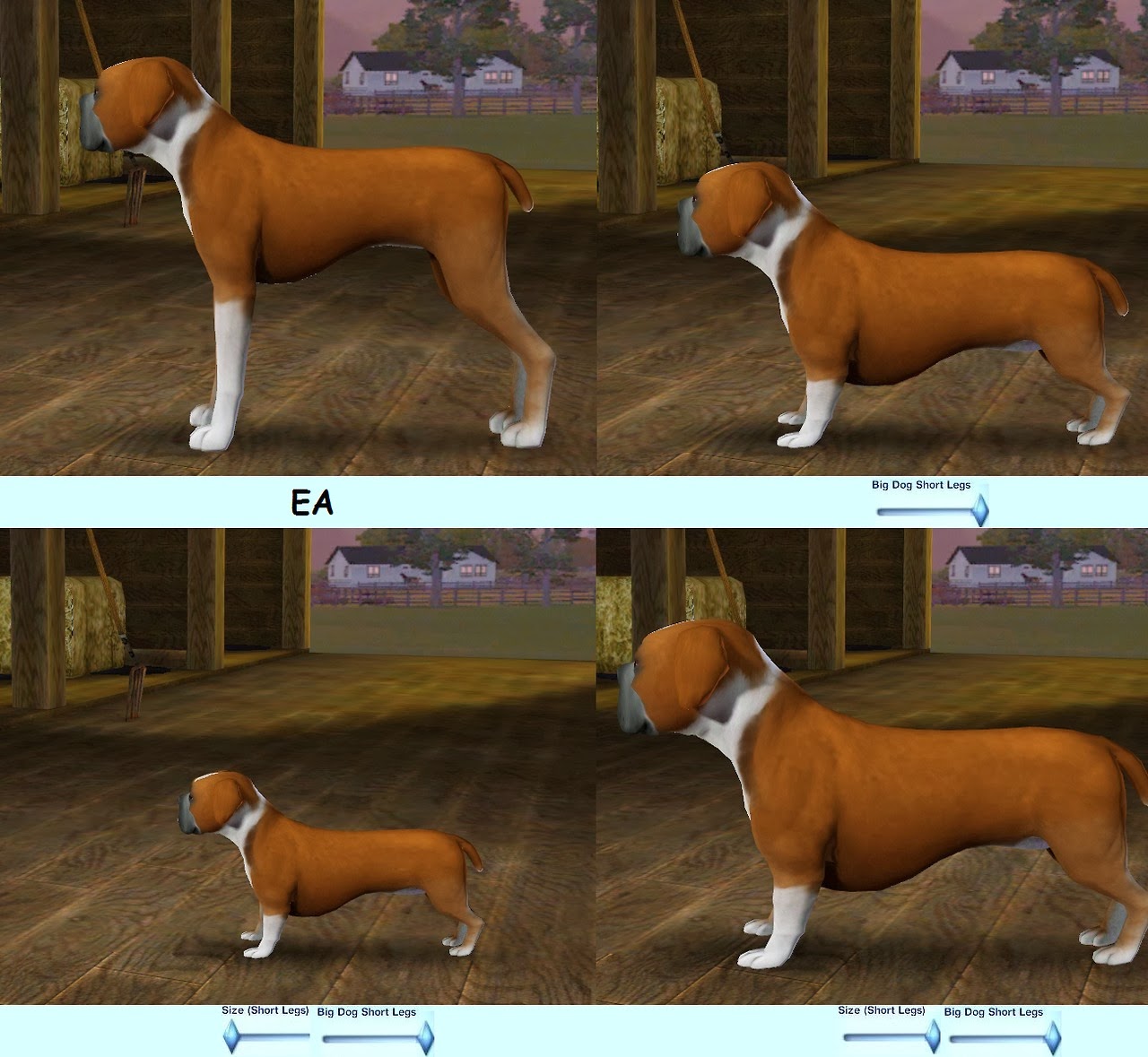 horse size slider sims 3