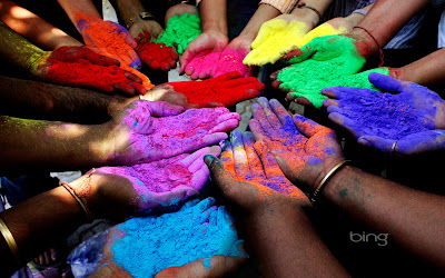 Rainbow Paint Hands