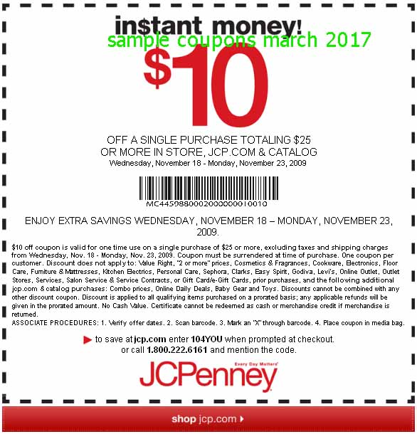 Free Promo Codes and Coupons 2023 JcPenney Coupons