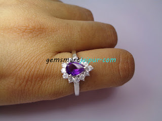 amethyst engagement ring