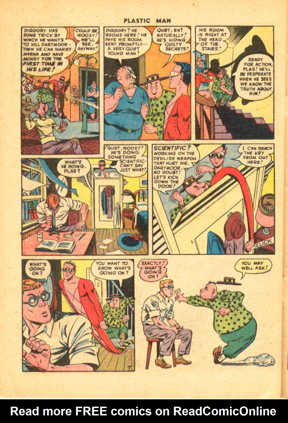 Read online Plastic Man (1943) comic -  Issue #9 - 42