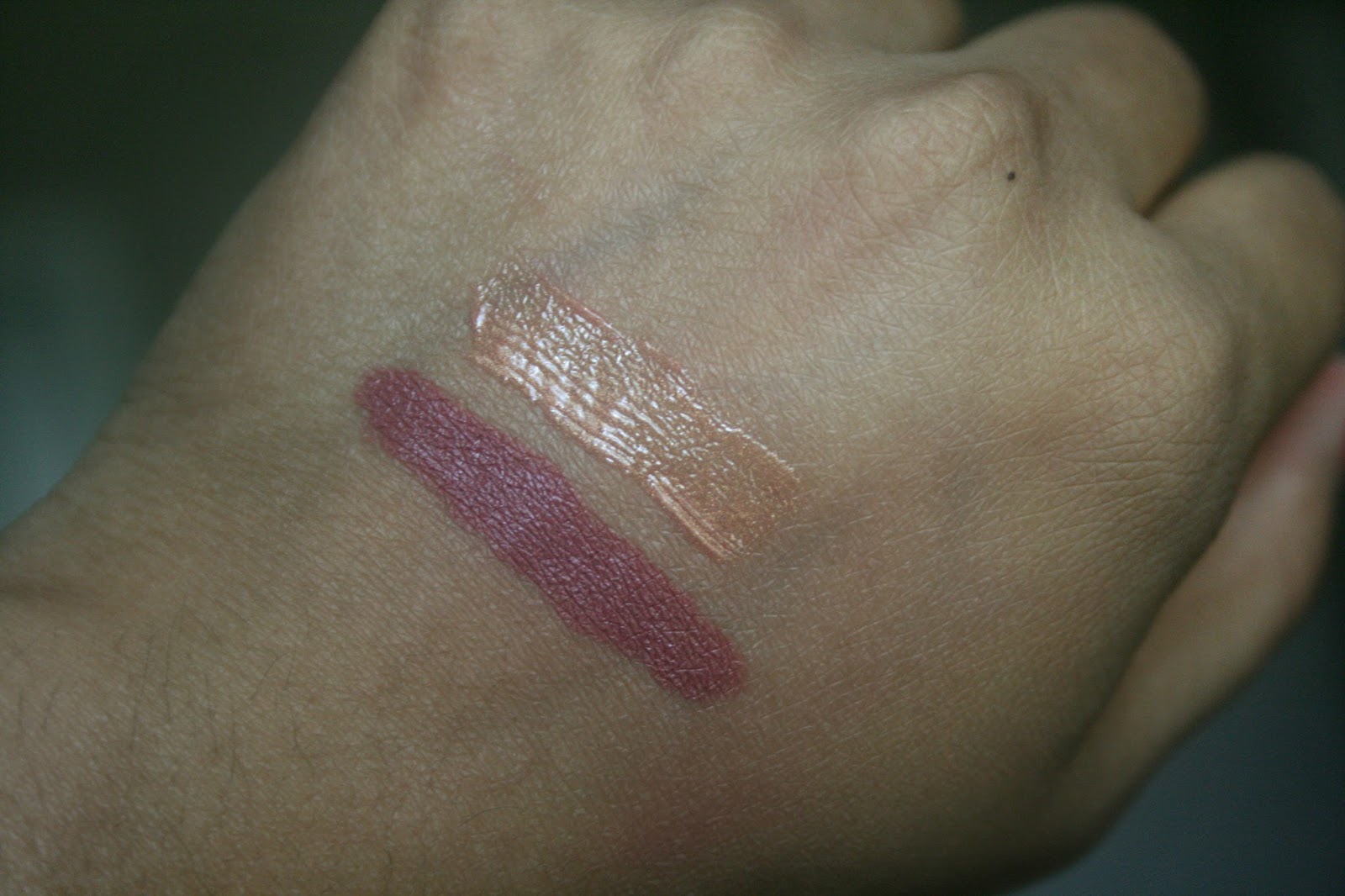 Bite Beauty Matte Creme Lip Crayon in Glace, Agave Lip Mask Champagne Swatches
