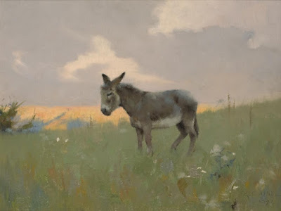 Donkey painting from Penlee House 
