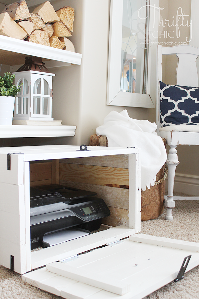 DIY Hidden Printer Storage DIY DECOR ROOM