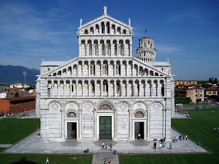 Pisa's Duomo, with the bell tower in the background