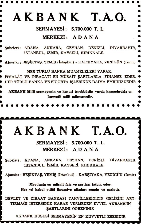 Oguz Topoglu Akbank T A O 1953