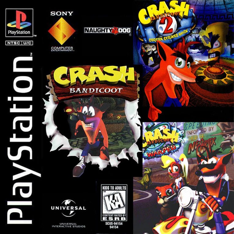 سلسلة العاب Crash Bandicoot PS1 للكمبيوتر المندوب جيمز