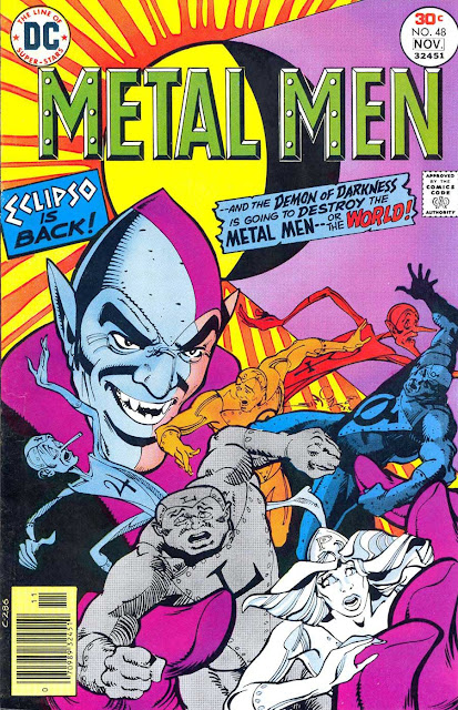Metal Men v1 #48 dc bronze age comic book cover art by Walt Simonson Metal Men v1 #48 dc bronze age comic book cover art by Walt Simonson