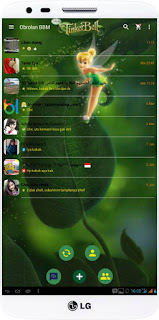 TINKER BELL BBM THEME MOD  VERSI v2.13.0.26