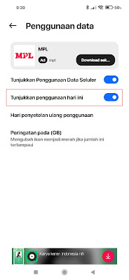 How to Show Daily Internet Data Usage in MIUI 12 Control Center 5