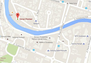Taman Prestasi Surabaya peta Taman Prestasi Surabaya