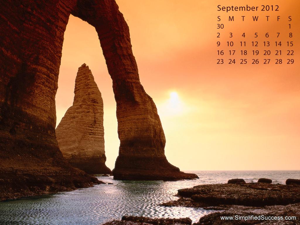 September 2012 Desktop Wallpaper Calendar | Calendars Hub