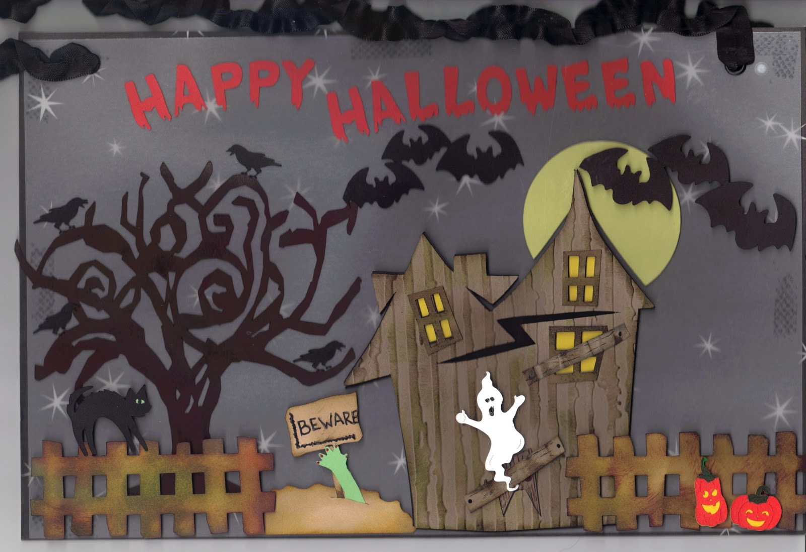 PAPER CRAFTS WITH THE PINK ARMADILLO: (Sizzix Eclips) Happy Halloween
