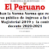 Aprueban la Norma que regula el concurso público de ingreso a la Carrera Pública Magisterial 2019 y contratación docente 2020-2021
