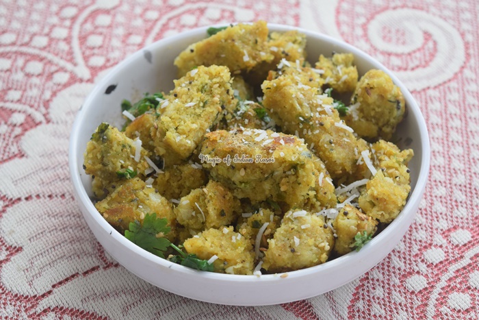 Cabbage Muthiya Recipe - कैबेज मुठिया  रेसिपी - Priya R - Magic of Indian Rasoi