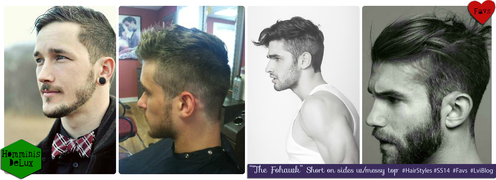 SS14 HairStyles for Men: The Fohawk. L-vi.com by LuceBuona