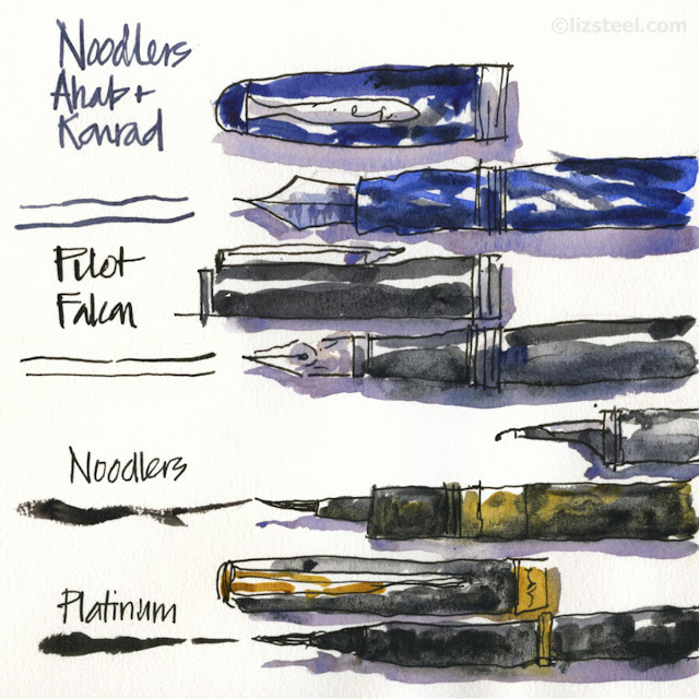 Fountain Pen Sketching Part 2: Why draw with a fountain pen? - Liz