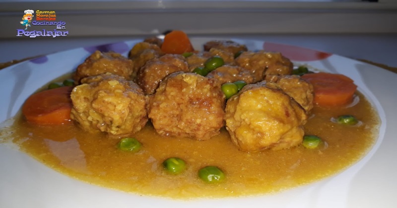 Albóndigas de Pollo a la Jardinera