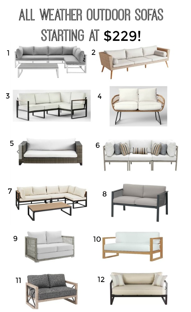 All Weather Outdoor Sofas On A Budget, Best Patio Furniture On A Budget