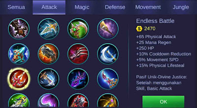 gear lesley memberikan Lifesteal