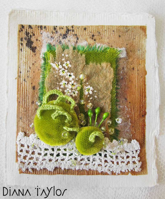 Velvet moth studio spring tea bag embroideries