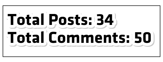 Total post comment counter widget