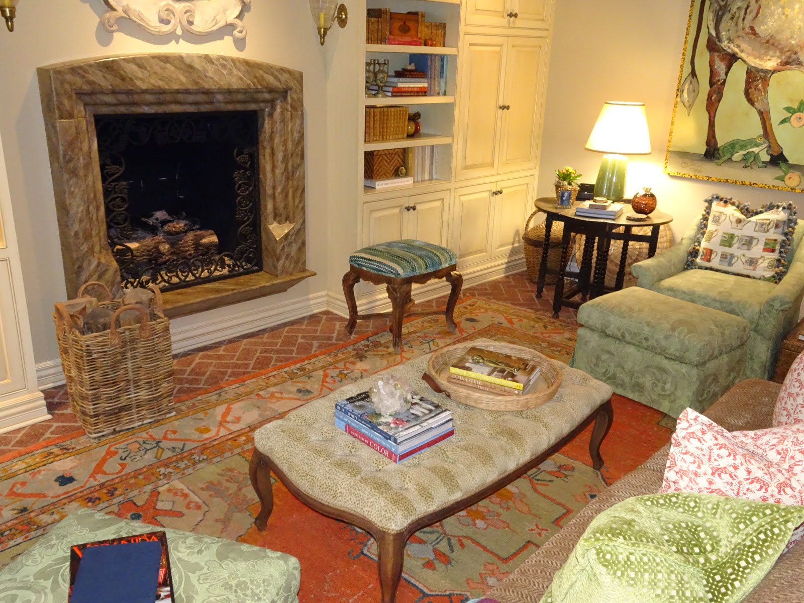 The French Tangerine new family room furniture