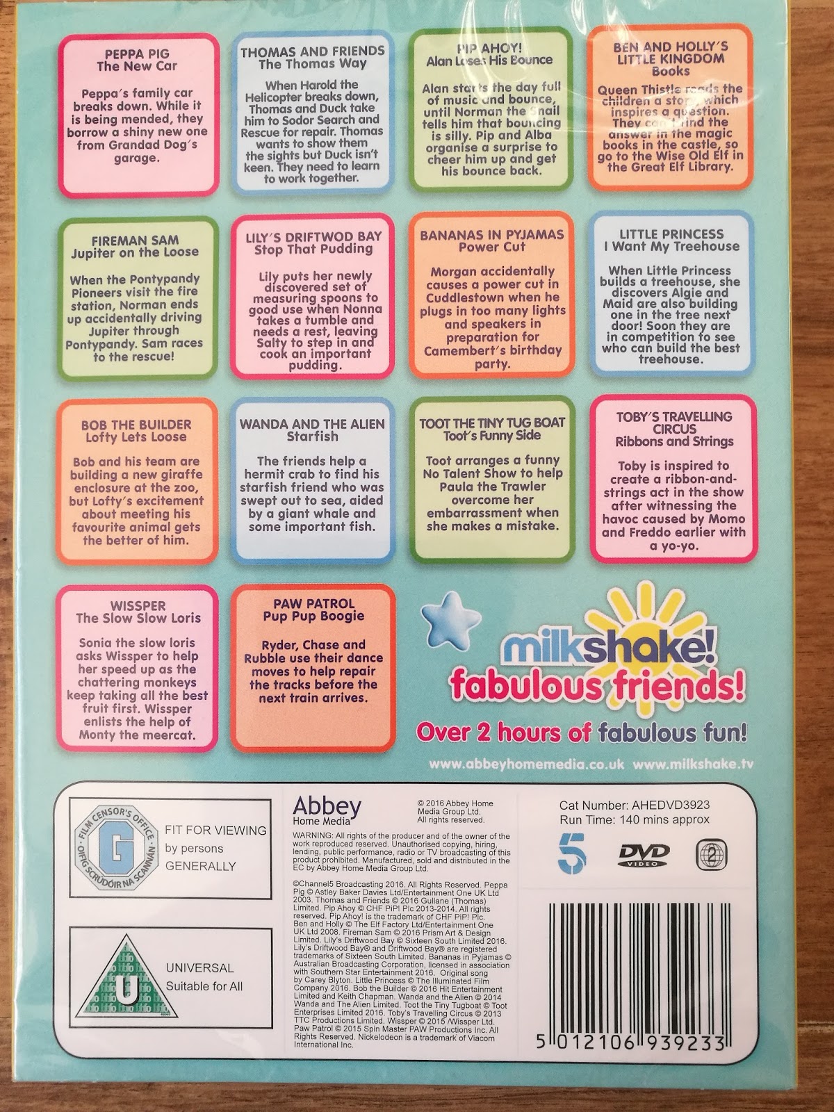 A Day In This Dad's Life: Milkshake! Fabulous Friends DVD Review