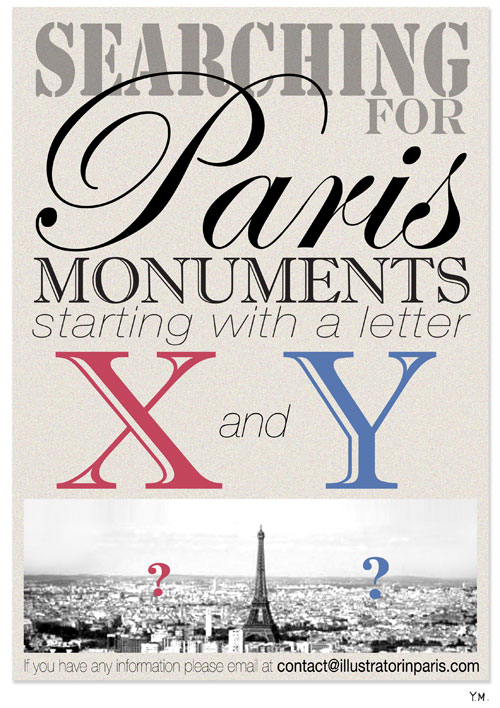 Searching for Paris Monuments by Yukié Matsushita